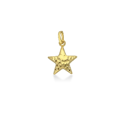 Pendentif étoile en or jaune 18 carats