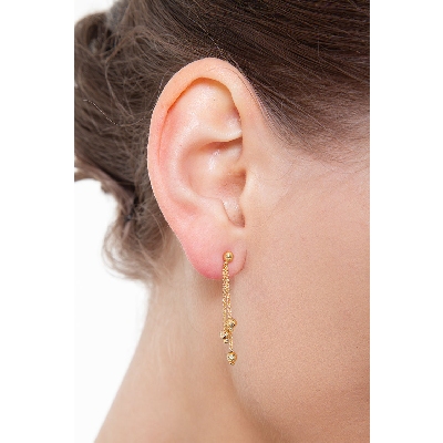 Boucles d’oreilles en or jaune 18k