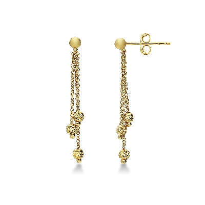 Boucles d’oreilles en or jaune 18k