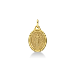 Médaille sacrée en or jaune 18 carats