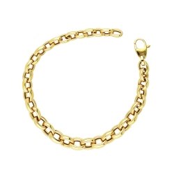 Bracelet rolo en or jaune 18k
