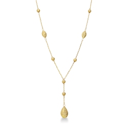 Chaîne avec gouttes en or jaune 18 carats