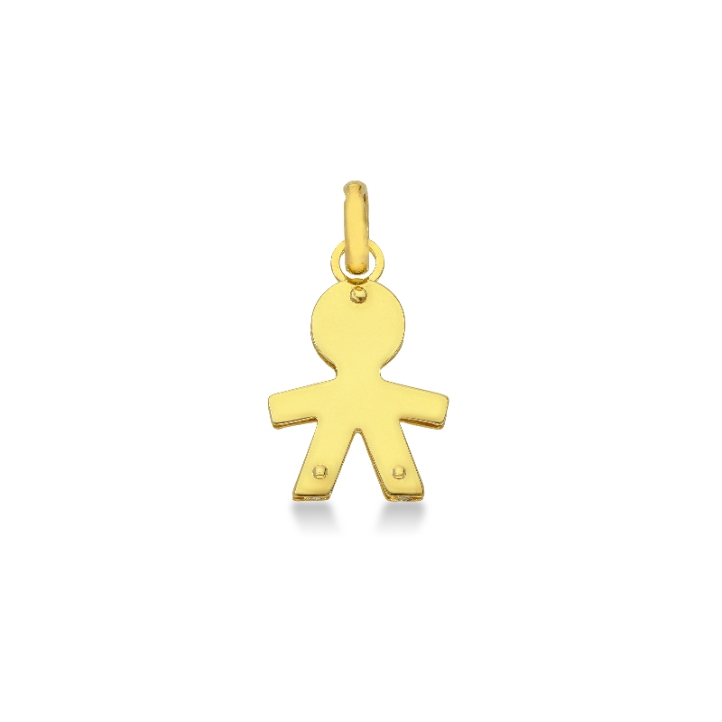 Pendentif en forme d’enfant en or jaune 18K Pendentif en forme d’enfant en or jaune 18K