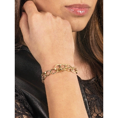 Bracelet grumette femme or jaune et blanc 18k