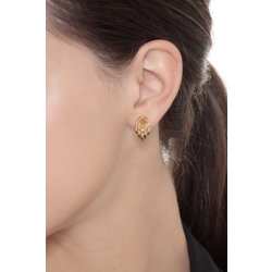 Boucles d’oreilles nœud en or jaune 18K 2