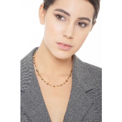 Collier en or jaune 18 carats avec perles