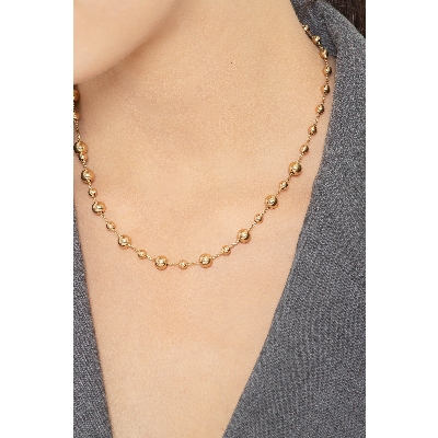 Collier en or jaune 18 carats avec perles