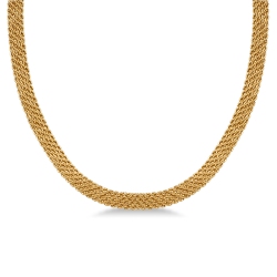 Collier en or jaune 18k, 45 cm
