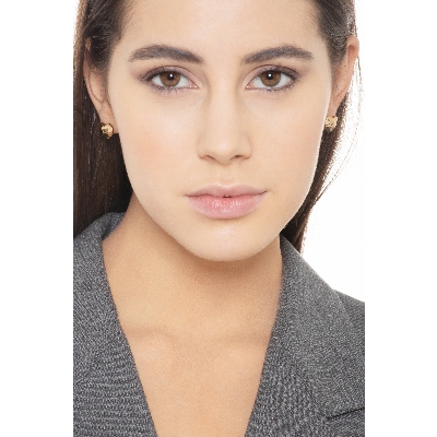 Boucles d'oreilles cœur en or jaune 18 ct