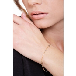 Bracelet en or18 carats avec billes de couleur. 2