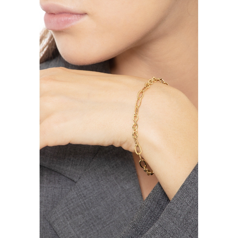 Bracelet chaîne en or jaune 18k