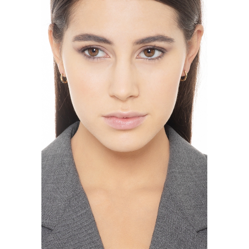 Boucles d’oreilles créoles en or jaune 18k