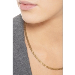 Collier semi-rigide en or jaune 18k avec maillons doux 2