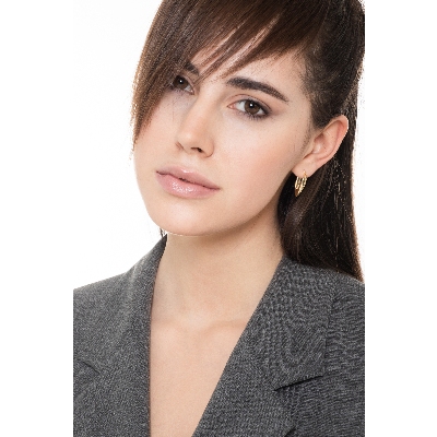 Boucle d'oreille Pointe Or 750