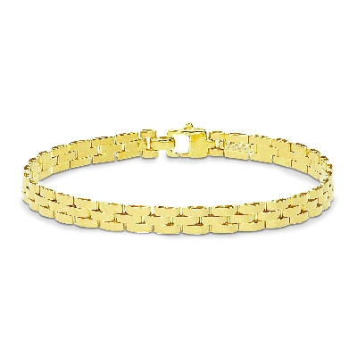Bracelet à maillons en or jaune 18k.