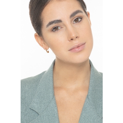 Boucles d'oreilles à crochet en or jaune 18k