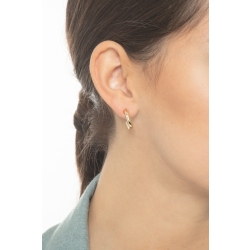 Boucles d'oreilles à crochet en or jaune 18k 2