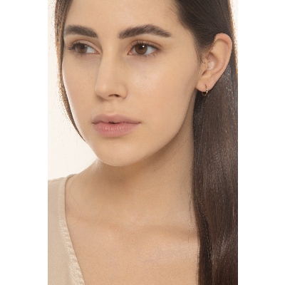  Créoles petites pour femme en or jaune 18k 