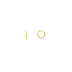 Créoles petites pour femme en or jaune 18k