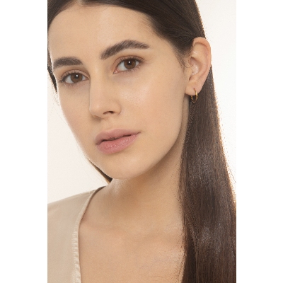 Créoles en or jaune 18k d’un diamètre 1,40 cm