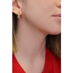 Créoles torsadées en or jaune 18k 2