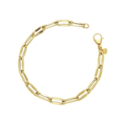 Bracelet maille chaîne en or jaune 18 carats.