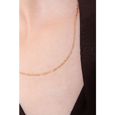 Collier en or jaune 18K , 50 cm