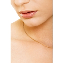 Collier en or jaune 18k femme cm 40 2