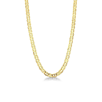 Collier homme en or jaune 18k, 50 cm