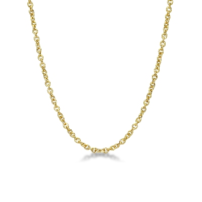 Chaîne en or jaune 18k, longueur 45 cm