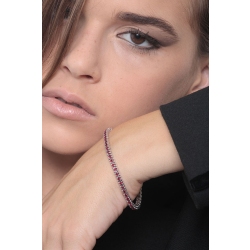 Bracelet Tennis en Or Blanc 18k avec Rubis Brillants 2