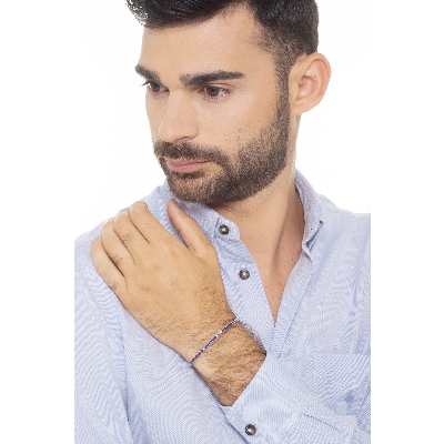 Bracelet en Or Blanc 750 Saphirs & Diamants