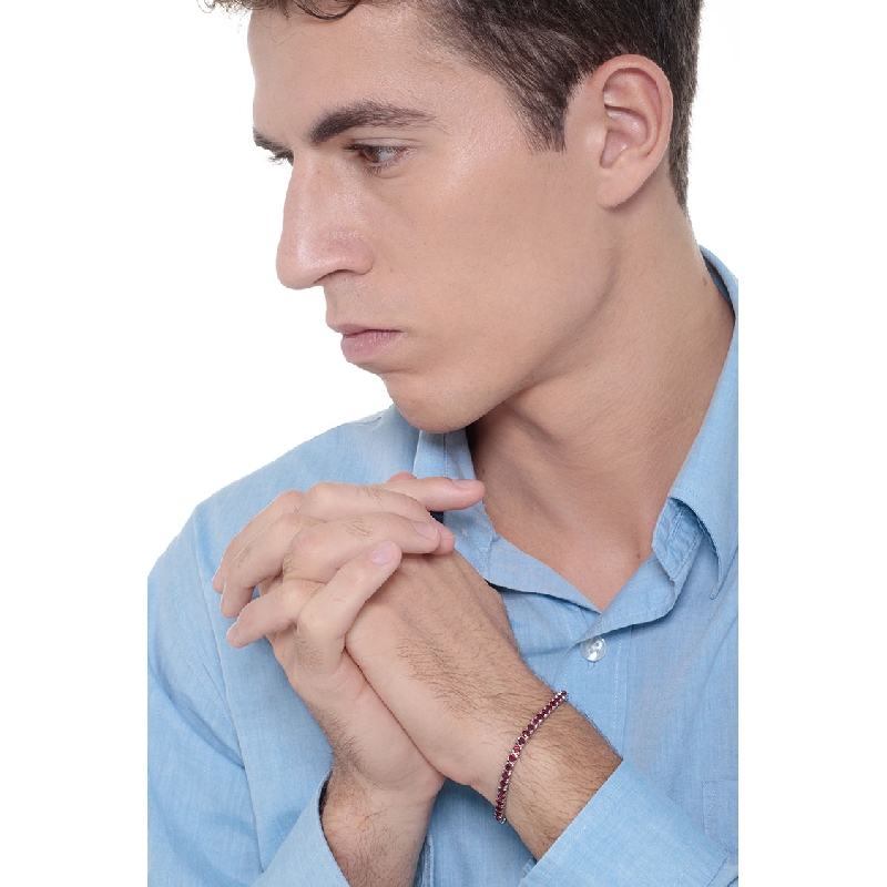 BRACELET TENNIS RUBIS 8,81 CARATS BRACELET TENNIS RUBIS 8,81 CARATS