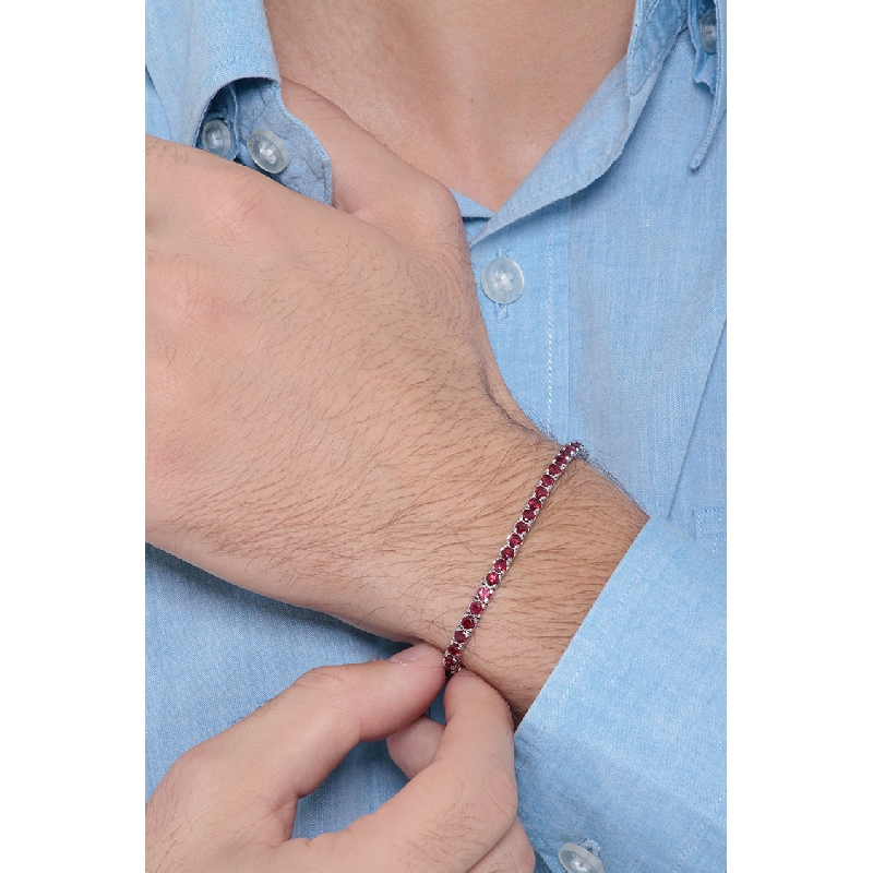 BRACELET TENNIS RUBIS 8,81 CARATS BRACELET TENNIS RUBIS 8,81 CARATS