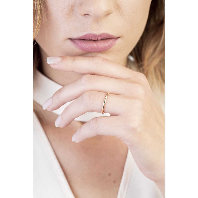 Alliance modèle Francesina en or rose 18k 2.20 mm