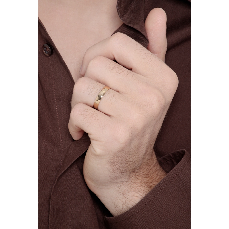 Alliance en or jaune 18 carats