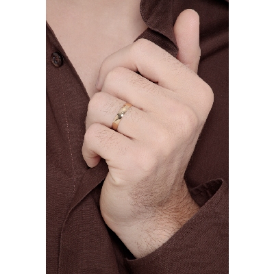 Alliance en or jaune 18 carats