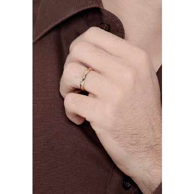 Alliance classique Unoaerre en Or Jaune 18k 3,4 mm