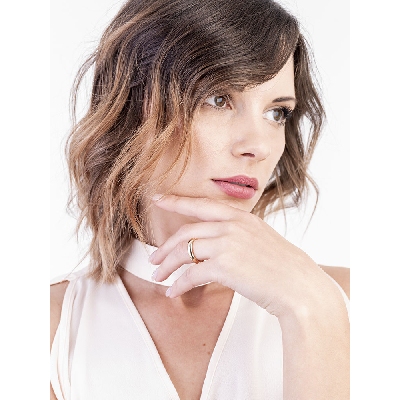 Bague alliance Unoaerre traditionnelle en Or Jaune 18k largeur 4,6 mm