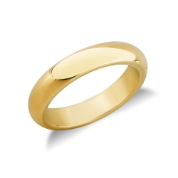 Bague alliance Unoaerre traditionnelle en Or Jaune 18k largeur 4,6 mm
