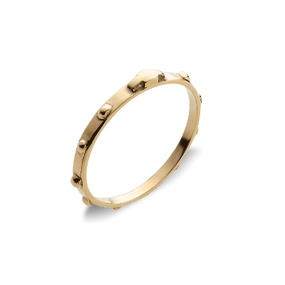Alliance de mariage modèle Rosaire Or Jaune 18k