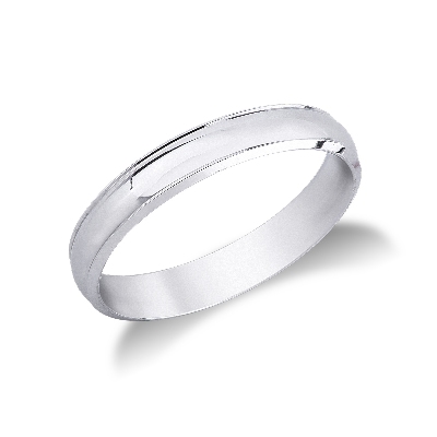 Bague Unoaerre Modèle Orion Or Blanc 18 Carats 3,5 mm