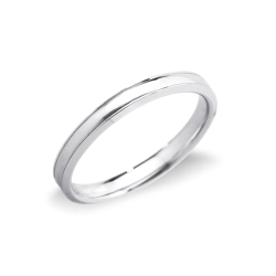 Alliance de Mariage Unoaerre Or Blanc 18 Carats