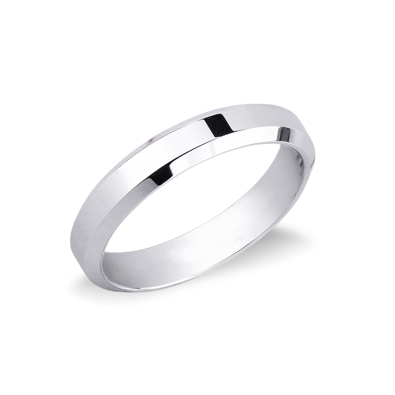 Alliance de Mariage Unoaerre Or Blanc 18 Carats 4 mm