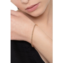 Bracelet rigide en or rose 18k avec diamants bruns 2