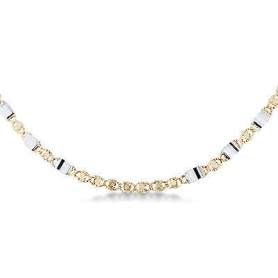 Collier en or jaune 18k, longueur 50 cm