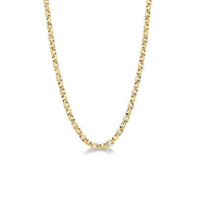 Collier en or jaune 18k, longueur 50 cm
