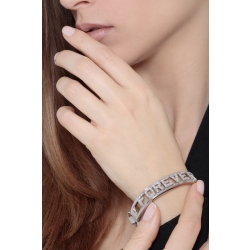 Bracelet rigide FOREVER en or blanc 18k avec diamants 2
