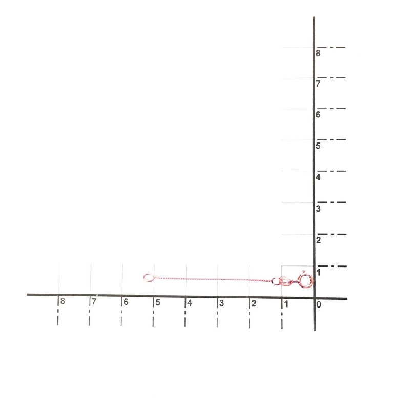 Extension de 5 cm pour collier en or rose 18 carats Extension de 5 cm pour collier en or rose 18 carats