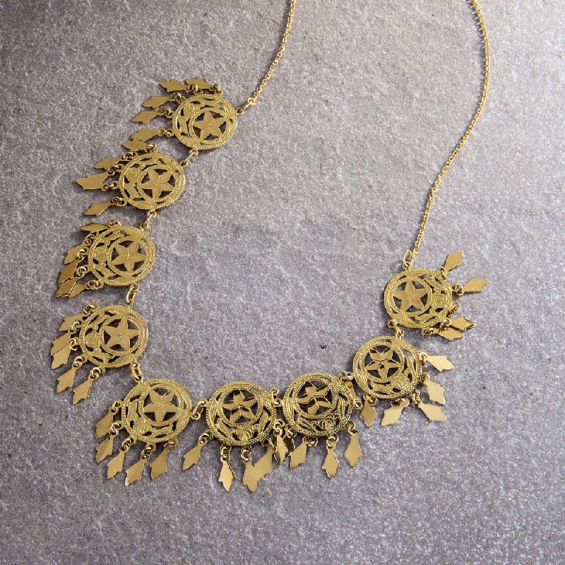 Collier en or jaune 18k neuf pendentifs Collier en or jaune 18k neuf pendentifs
